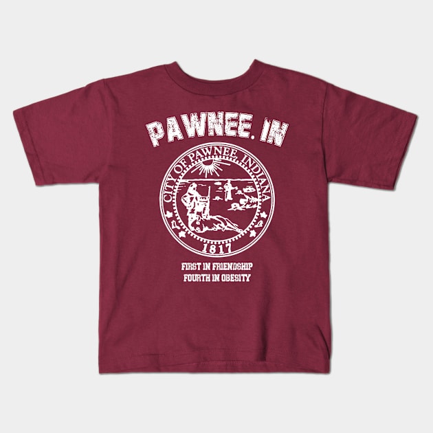 Pawnee IN Kids T-Shirt by Kishiton